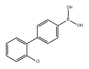 (2'-氯-[1,1'-联苯]-4-基)硼酸 结构式