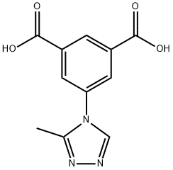1,3-BENZENEDICARBOXYLIC ACID, 5-(3-METHYL-4H-1,2,4-TRIAZOL-4-YL)- 结构式