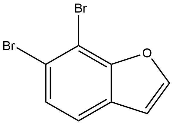 6,7-Dibromobenzofuran 结构式