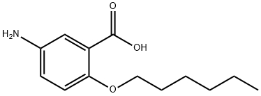 Benzoic acid, 5-amino-2-(hexyloxy)- 结构式