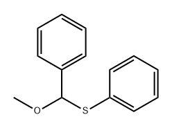 Benzene, [(methoxyphenylmethyl)thio]- 结构式