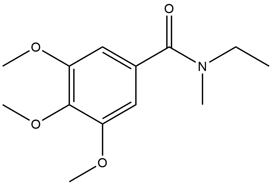 N-Ethyl-3,4,5-trimethoxy-N-methylbenzamide 结构式