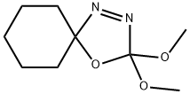 3,3-Dimethoxy-4-oxa-1,2-diazaspiro[4.5]dec-1-ene 结构式