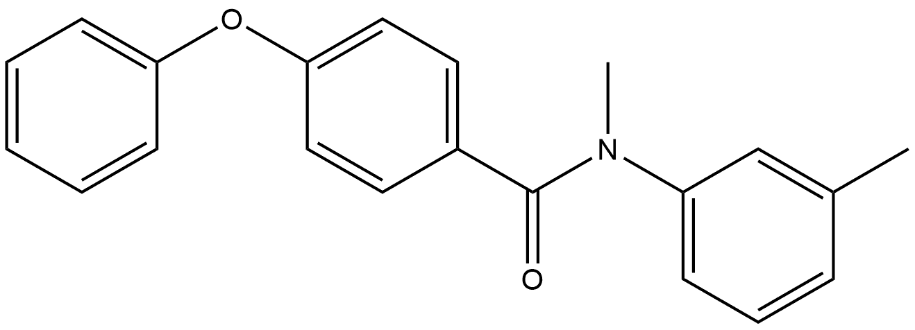 N-Methyl-N-(3-methylphenyl)-4-phenoxybenzamide 结构式