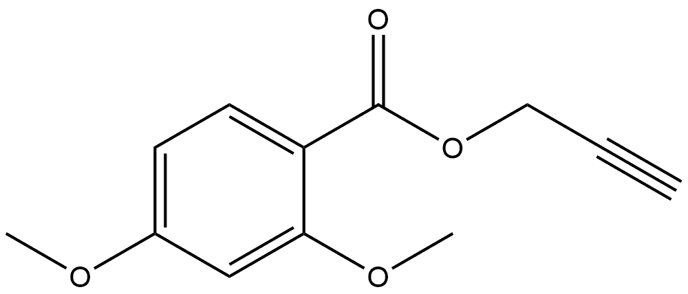 2-Propyn-1-yl 2,4-dimethoxybenzoate 结构式