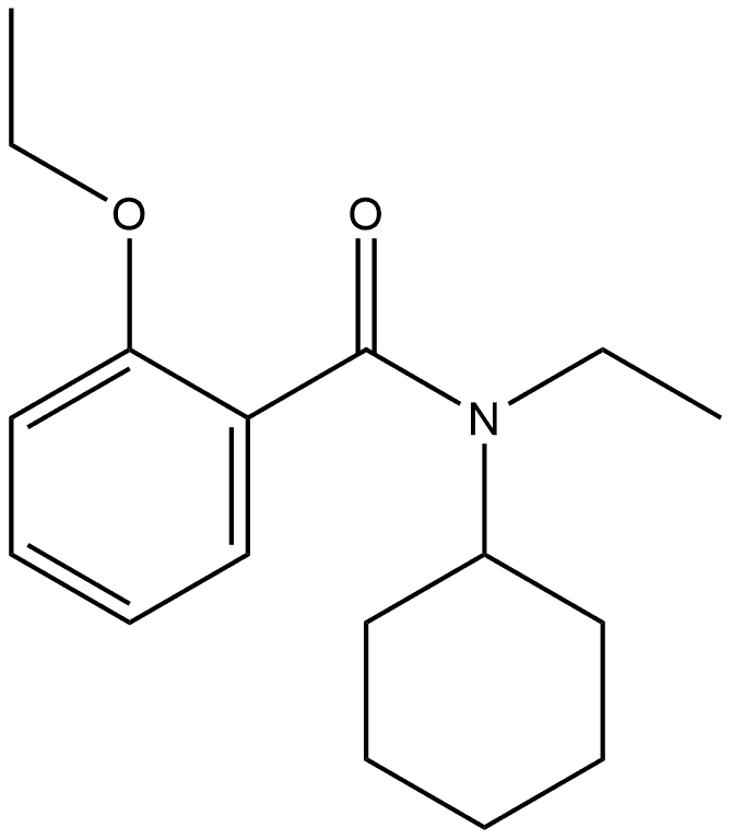 N-Cyclohexyl-2-ethoxy-N-ethylbenzamide 结构式