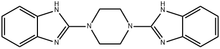 1H-Benzimidazole, 2,2'-(1,4-piperazinediyl)bis- 结构式