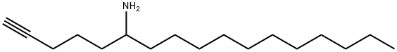 1-Heptadecyn-6-amine 结构式