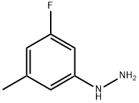 (3-氟-5-甲基苯基)肼 结构式