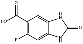 6-氟-2-氧代-2,3-二氢-1H-苯并[D]咪唑-5-羧酸 结构式