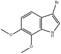 3-溴-6,7-二甲氧基吲哚 结构式