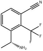(R)-3-(1-氨乙基)-2-(三氟甲基)苄腈 结构式