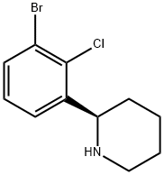 2-(3-bromo-2-chlorophenyl)piperidine 结构式