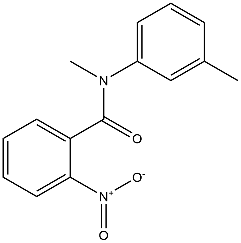 N-methyl-2-nitro-N-(m-tolyl)benzamide 结构式