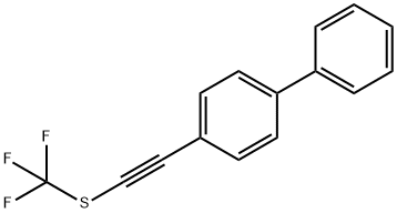 1,1'-Biphenyl, 4-[2-[(trifluoromethyl)thio]ethynyl]- 结构式