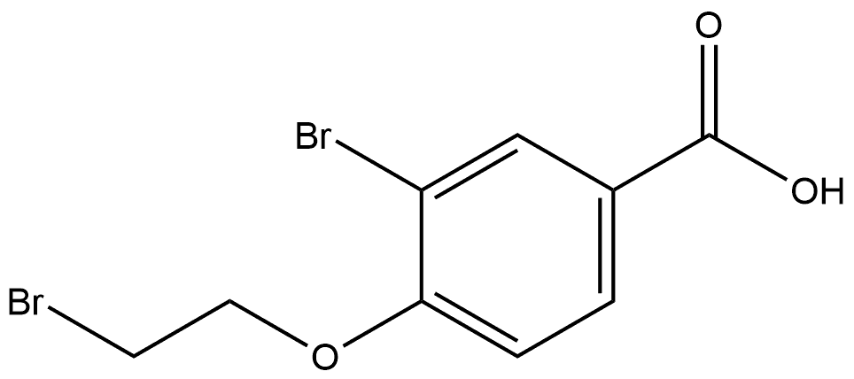 3-Bromo-4-(2-bromoethoxy)benzoic acid 结构式