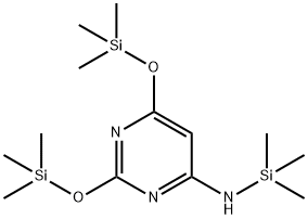 N-(Trimethylsilyl)-2,6-bis((trimethylsilyl)oxy)pyrimidin-4-amine 结构式