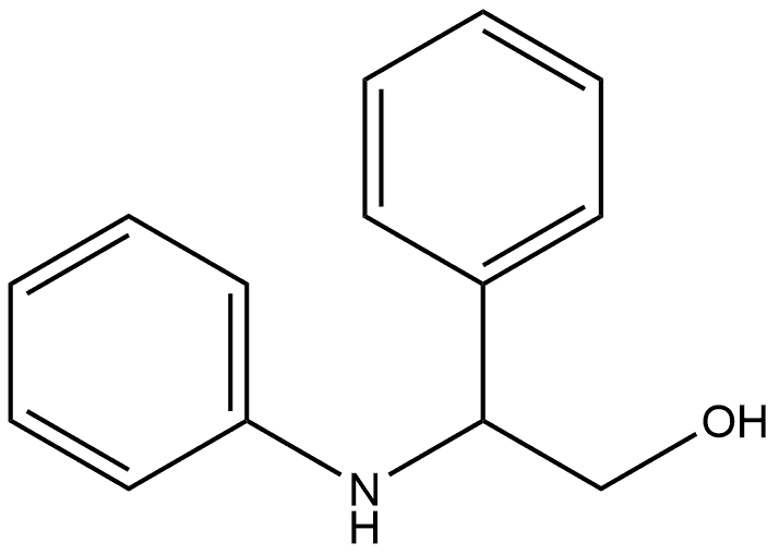 2-phenyl-2-(phenylamino)ethan-1-ol 结构式