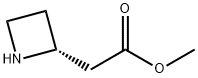 (R)-氮杂环丁烷-2-基-乙酸甲酯 结构式