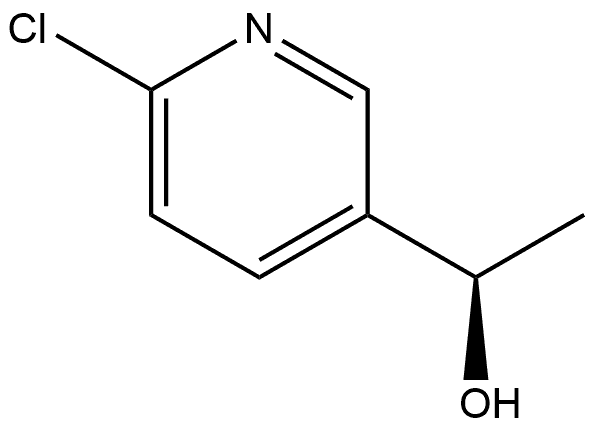 (R)-1-(6-氯吡啶-3-基)乙-1-醇 结构式