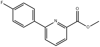 6-(4-氟苯基)吡啶-2-甲酸甲酯 结构式