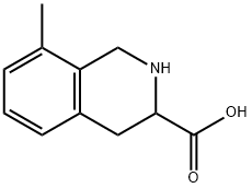 8-methyl-1,2,3,4-tetrahydroisoquinoline-3-carboxylic acid 结构式