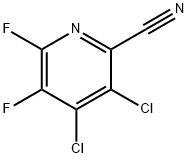 2-Pyridinecarbonitrile, 3,4-dichloro-5,6-difluoro- 结构式
