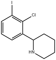 2-(2-chloro-3-iodophenyl)piperidine 结构式