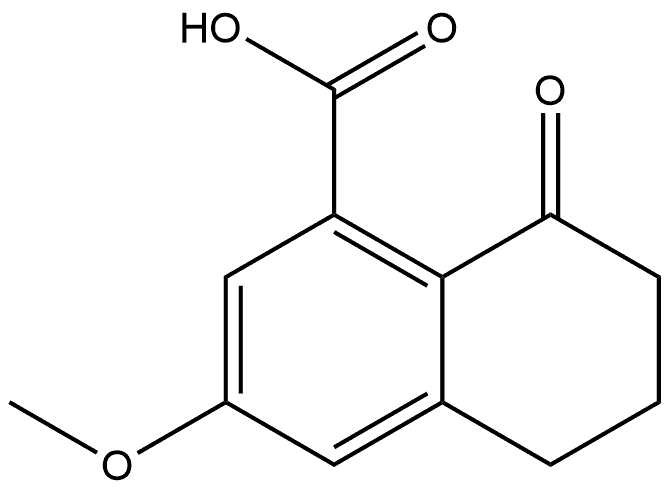 3-甲氧基-8-氧代-5,6,7,8-四氢萘-1-羧酸 结构式
