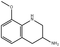 8-Methoxy-1,2,3,4-tetrahydroquinolin-3-amine 结构式
