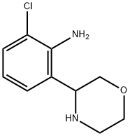 Benzenamine, 2-chloro-6-(3-morpholinyl)- 结构式