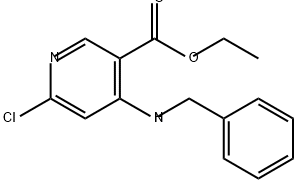 4-(苄基氨基)-6-氯烟酸乙酯 结构式