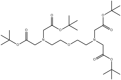 6,12-Dioxa-3,9-diazatetradecanoic acid, 3,9-bis[2-(1,1-dimethylethoxy)-2-oxoethyl]-13,13-dimethyl-11-oxo-, 1,1-dimethylethyl ester 结构式