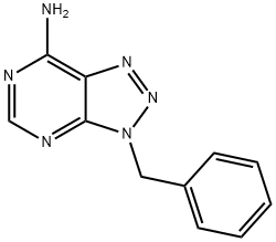 3H-1,2,3-Triazolo[4,5-d]pyrimidin-7-amine, 3-(phenylmethyl)- 结构式