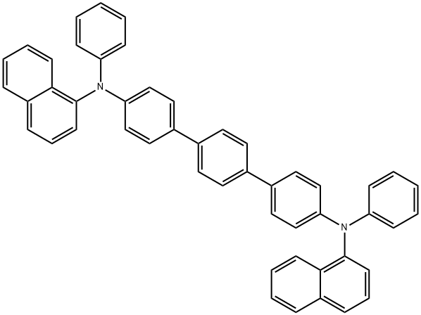 N4,N4''-DI(NAPHTHALEN-1-YL)-N4,N4''-DIPHENYL-[1,1':4',1''-TERPHENYL]-4,4''-DIAMINE 结构式