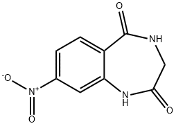 1H-1,4-苯二氮卓-2,5-二酮,3,4-二氢-8-硝基- 结构式