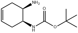 (1S,6R)-(6-Amino-cyclohex-3-enyl)-carbamic acid tert-butyl ester 结构式