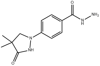 4-(4,4-二甲基-3-氧代-1-吡唑烷基)-肼苯甲酸 结构式