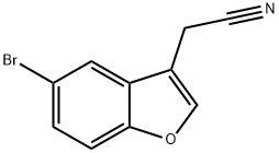 2-(5-bromo-1-benzofuran-3-yl)acetonitrile 结构式
