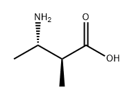 (2S,3S)-3-氨基-2-甲基丁酸 结构式