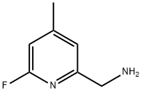 (6-氟-4-甲基吡啶-2-基)甲胺 结构式