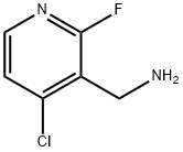 (4-氯-2-氟吡啶-3-基)甲胺 结构式