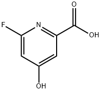 6-氟-4-羟基吡啶甲酸 结构式