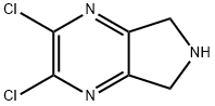 5H-Pyrrolo[3,4-b]pyrazine, 2,3-dichloro-6,7-dihydro- 结构式