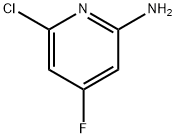 2-氨基-4-氟-6-氯吡啶 结构式