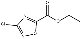 3-氯-1,2,4-噁二唑-5-羧酸乙酯 结构式