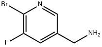 (6-溴-5-氟吡啶-3-基)甲胺 结构式