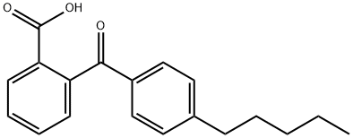 Benzoic acid, 2-(4-pentylbenzoyl)- 结构式