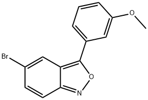 5-溴-3-(3-甲氧基苯基)-2,1-苯并异恶唑 结构式