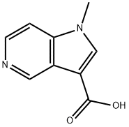 1-甲基-5-氮杂吲哚-3-甲酸 结构式